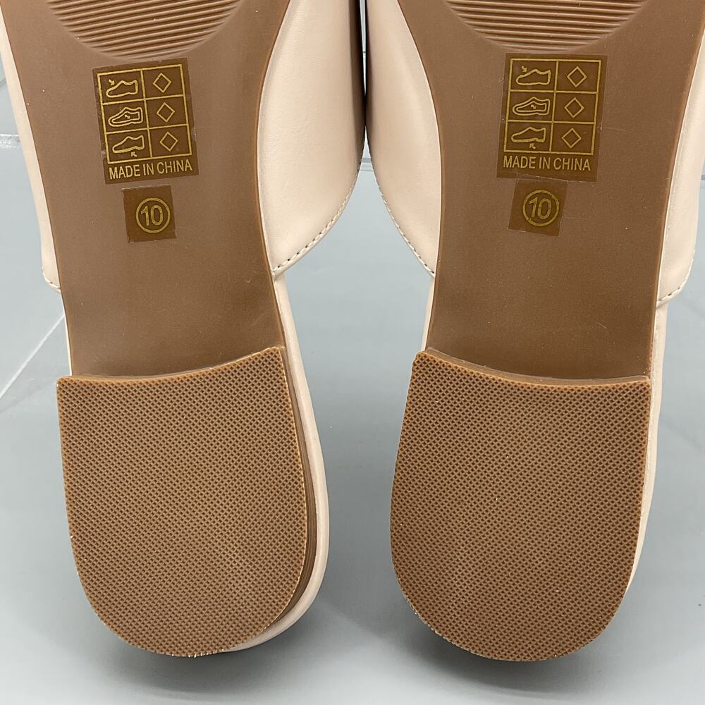 NEW Journee Collection Women’s Malorie Mules Nude Size 10 - Picture 9 of 10